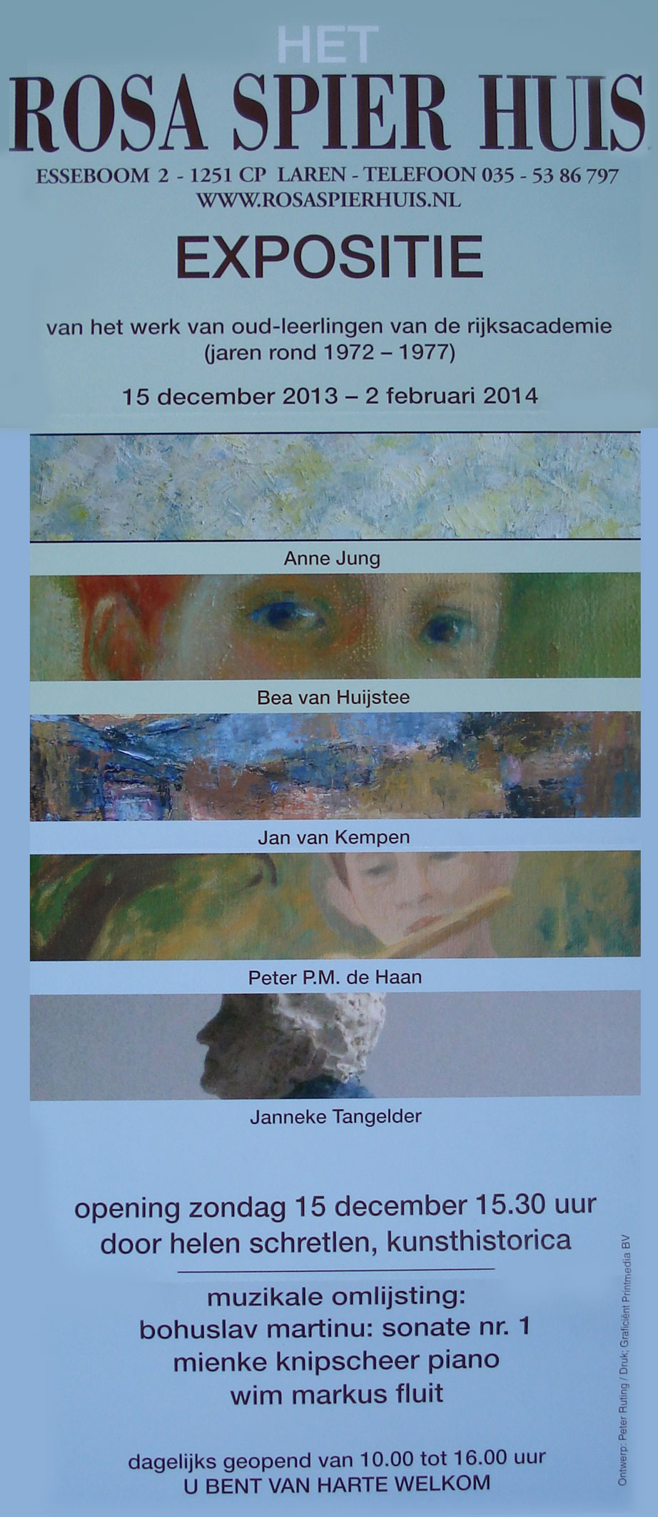 Postuum deelname Anne Jung aan expositie Rosa Spier Huis