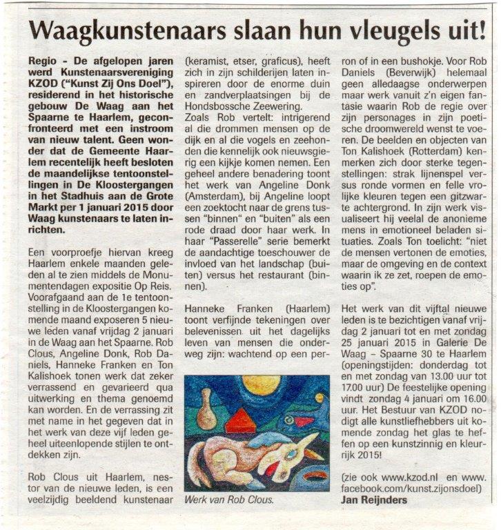 Persbericht Nieuwe Leden expo De Heemsteder 2015 001