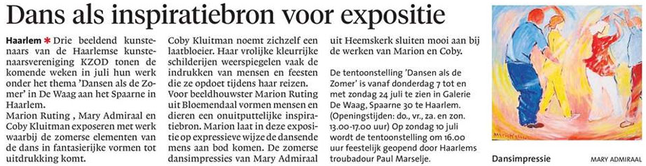 Persbericht | Dans als inspiratiebron voor expositie