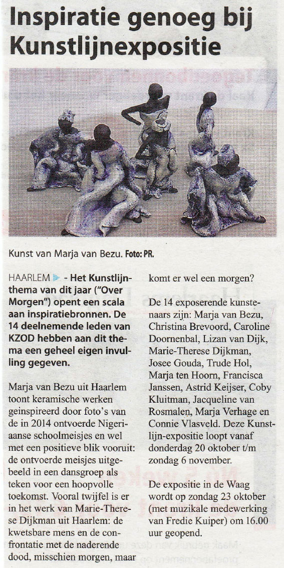 Inspiratie genoeg bij Kunstlijnexpositie