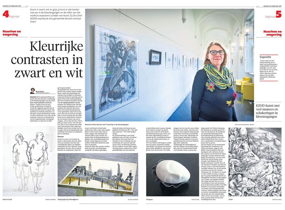 Kleurrijke contrasten in zwart en wit