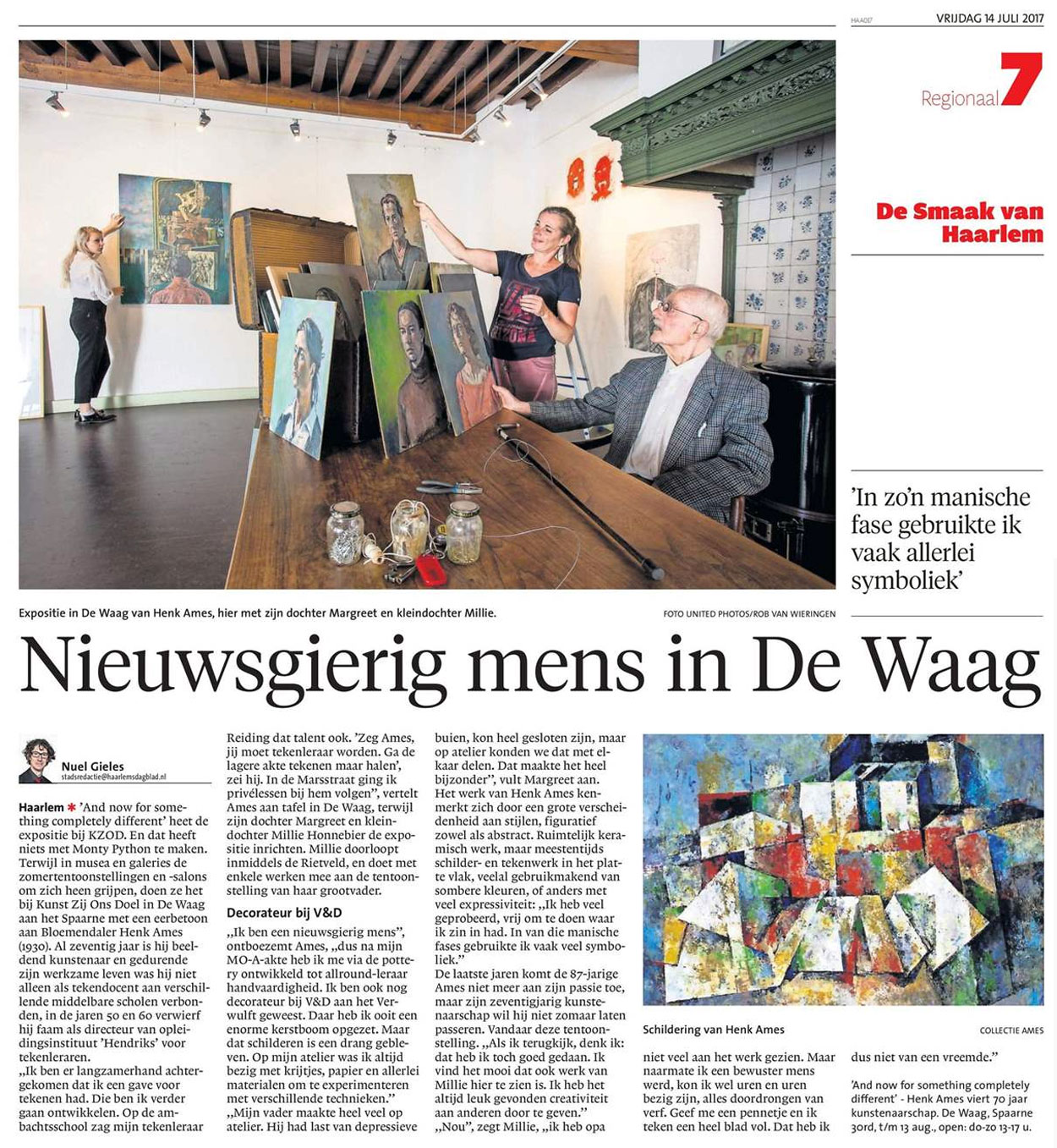 Nieuwsgierig mens in de Waag