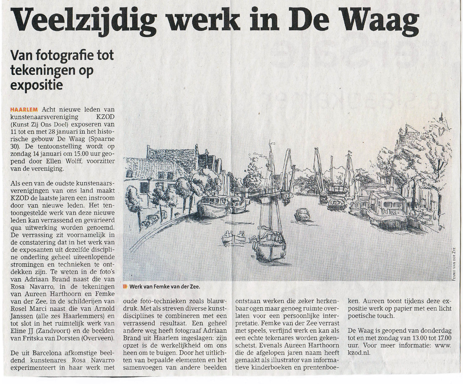 Persbericht | Veelzijdig werk in De Waag