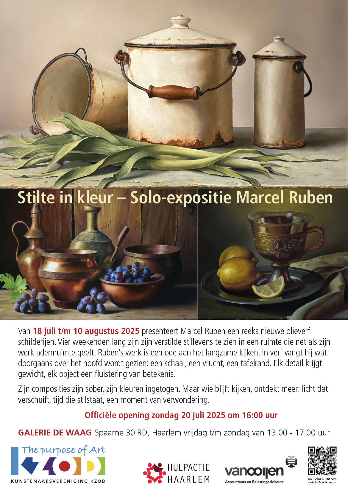 uitnodiging expositie Marcel Ruben